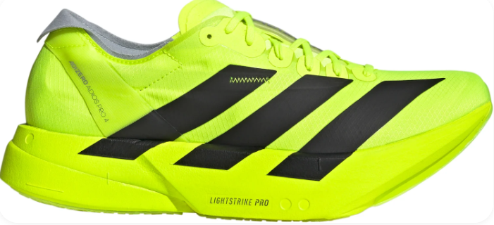adidas Adizero Adios Pro 4 Men's Racing Running Shoes - Solar Yellow