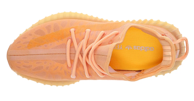 adidas Yeezy Boost 350 V2 Unisex Lace-Up Sneakers Orange