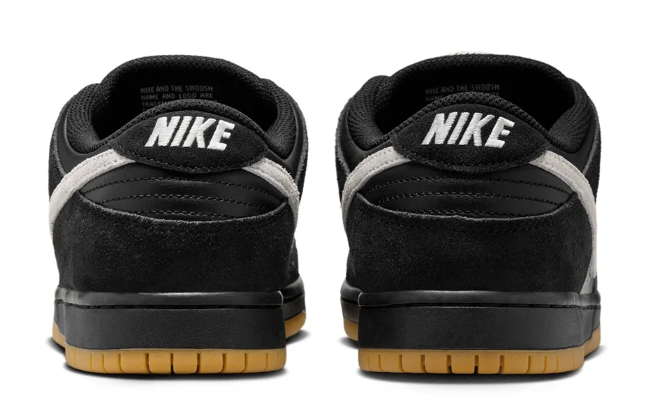 Nike SB Dunk Low Pro – Black & White with Gum Sole