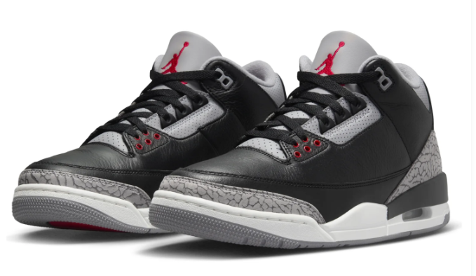 Air Jordan 3 OG Black Cement 2024 Sneakers