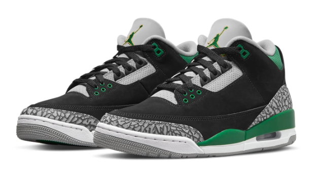Air Jordan 3 Retro Pine Green Sneakers