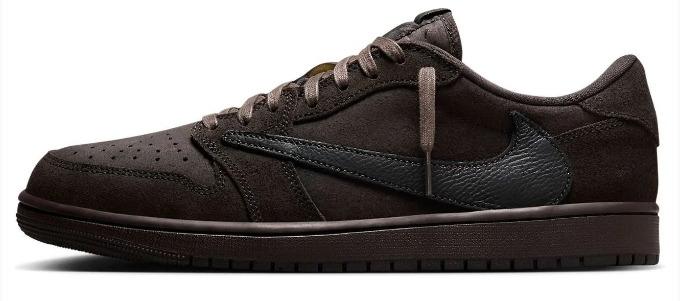 Air Jordan 1 Low OG x Travis Scott Velvet Brown Sneakers