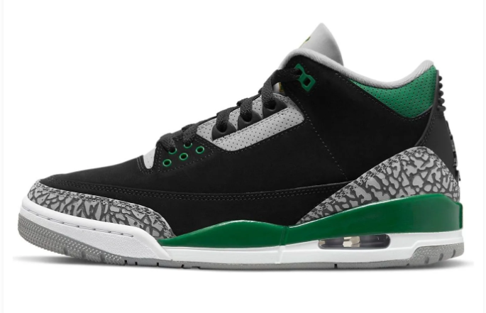 Air Jordan 3 Retro Pine Green Sneakers