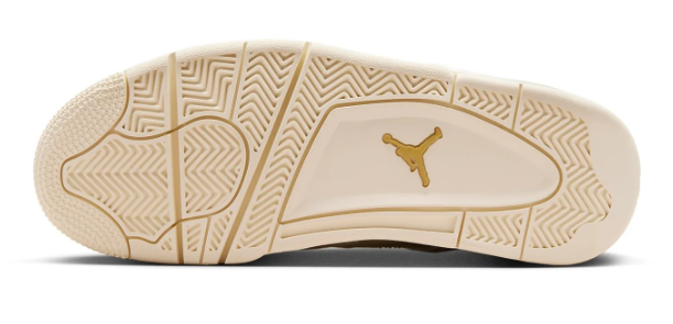 (WMNS) Air Jordan 4 Retro 'Metallic Gold' Sneakers