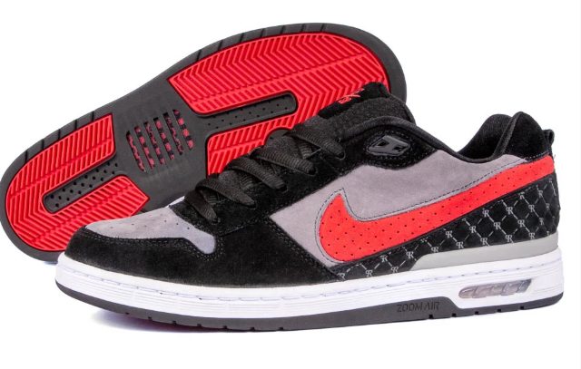 Nike SB Paul Rodriguez Zoom Air Low – Black / Varsity Red / Flint Grey