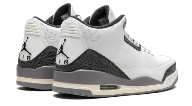 Air Jordan 3 White Grey Sneakers
