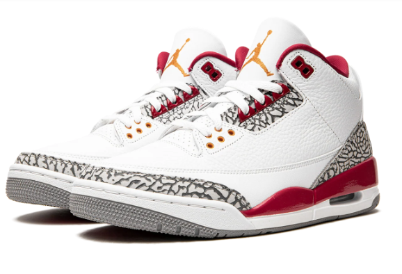 Air Jordan 3 Cardinal Sneakers