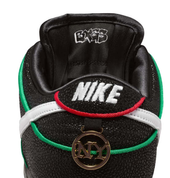 Nike SB Dunk Low Pro QS Black & White with Multicolor Trim