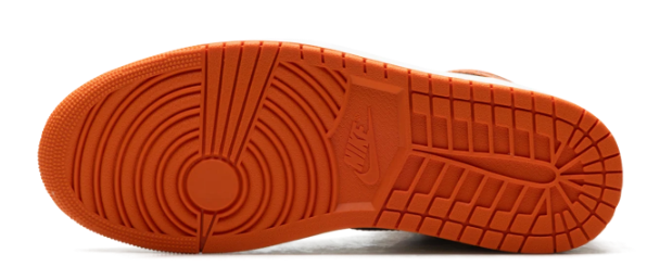 Air Jordan 1 High Orange Black White Sneakers