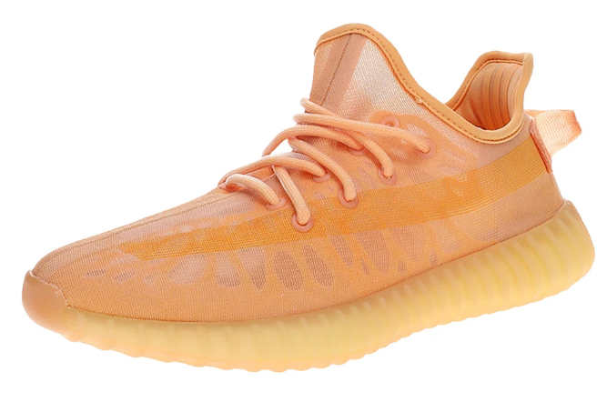 adidas Yeezy Boost 350 V2 Unisex Lace-Up Sneakers Orange
