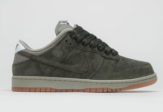 Nike SB Dunk Low Pro B Shoes - Sequoia / Light Army / White