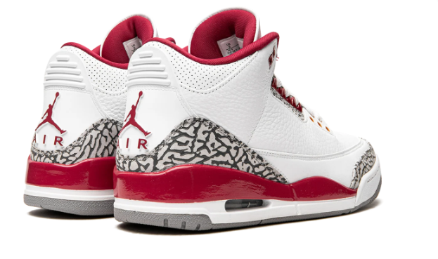 Air Jordan 3 Cardinal Sneakers