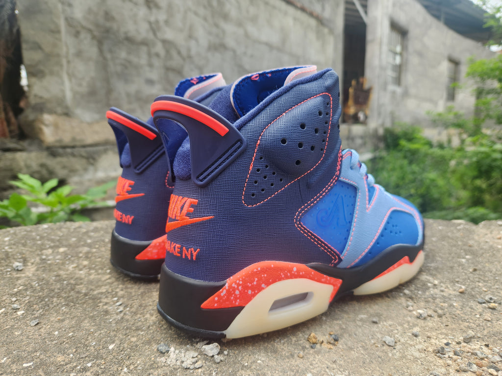 Awake NY x Air Jordan 6 “Midnight Navy” Blue & Red High-Top Sneakers